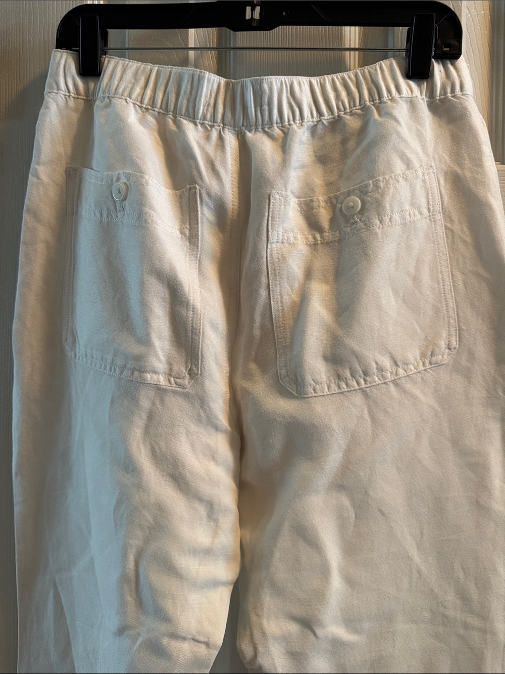 White Drawstring Sweatpants - Picture 4 of 5